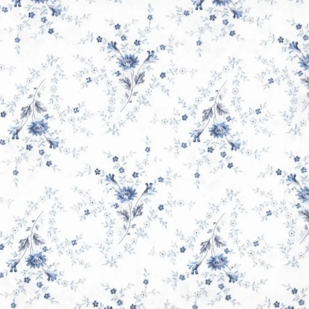 Ralph Lauren Daisy Cottage Chic Blue Floral Twin Fitted & Flat Sheets‎